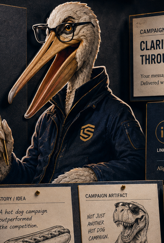 Signal Dept pelican mascot